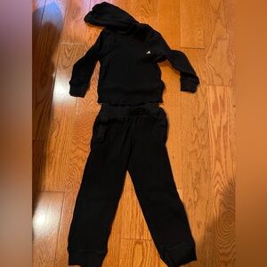 GAP Black Waffel Knit Kids Sweatpants & Joggers Set
